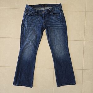 Levi’s Vintage 524 Bootcut Flair Jeans Size 13 S/C Dark Blue Super Low Rise